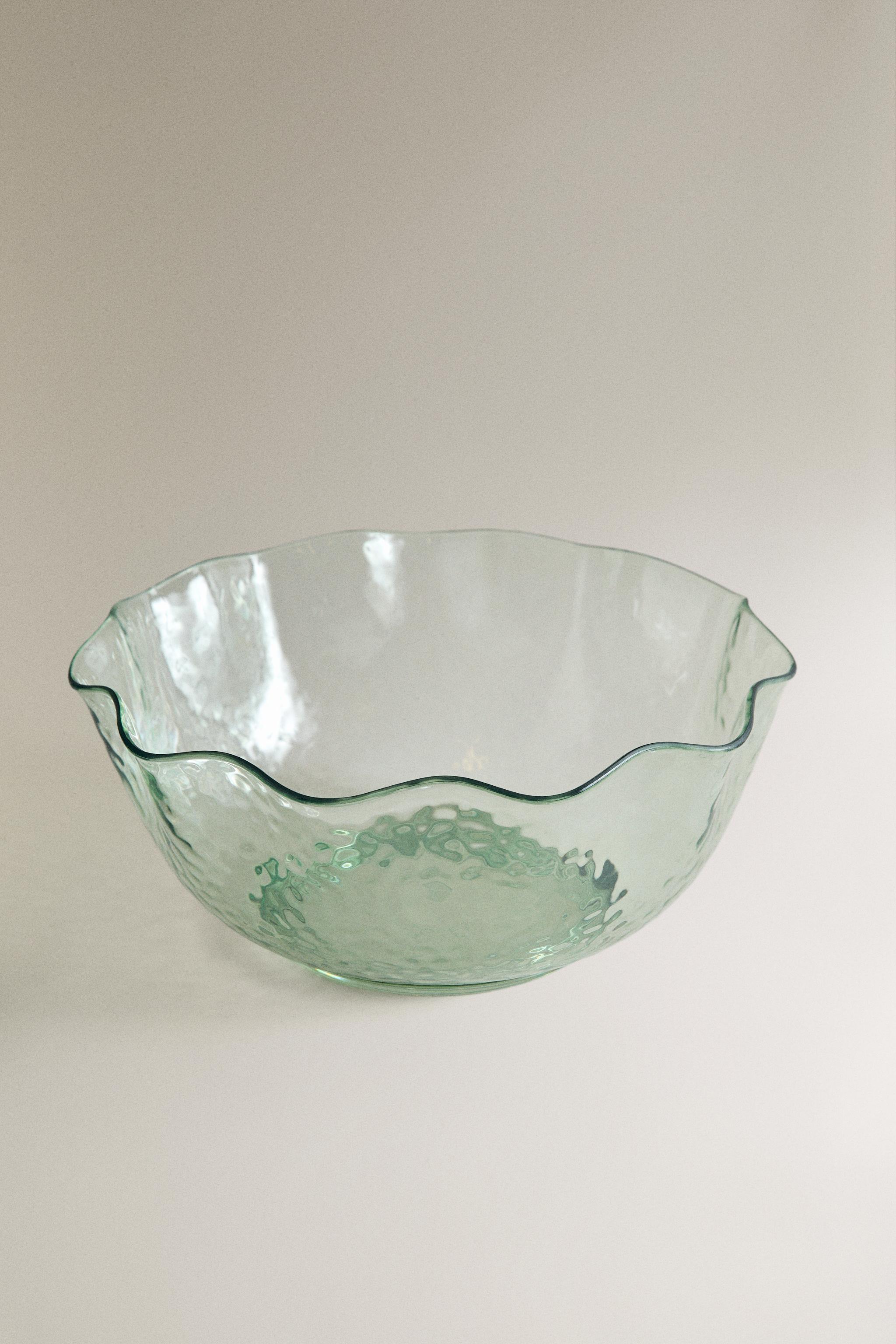 HAMMERED ACRYLIC SALAD BOWL